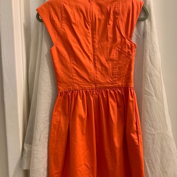 French Connection Cap Sleeve V-Neck Dress Size 2 - Picture 3 of 4